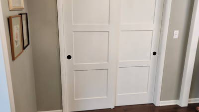 Installed interior door