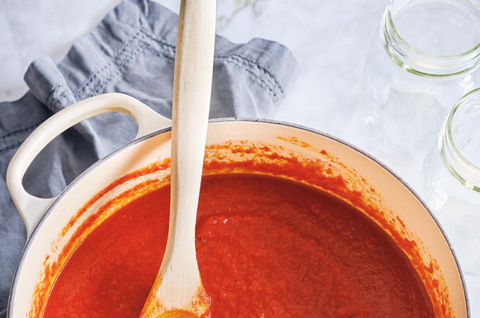 Sauce tomate en conserve