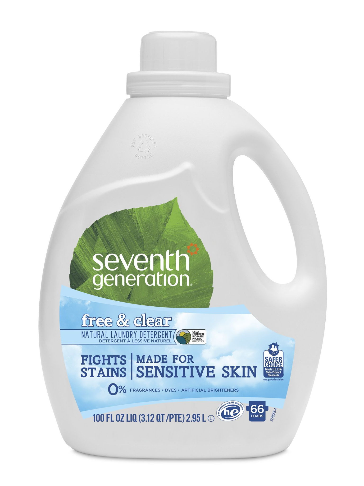 Tide Free and Gentle Liquid Laundry Detergent vs Seventh Generation