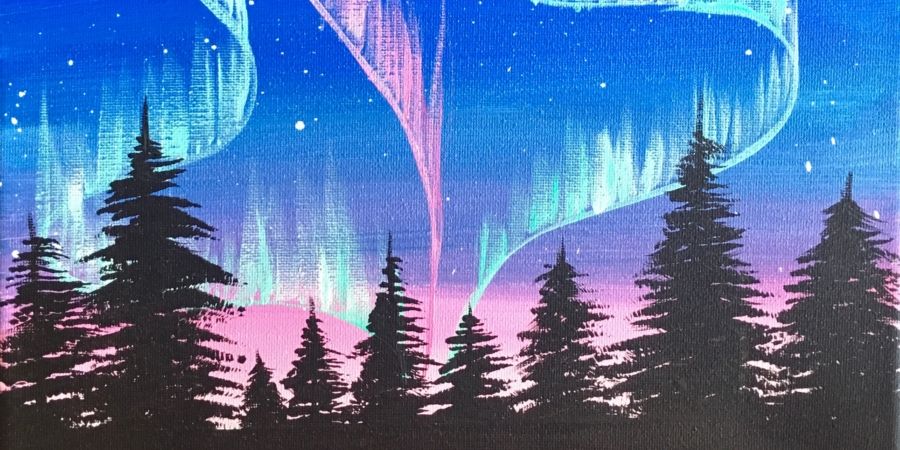 Paint & Sip @ Two Blokes Brewing: Northern Lights ($37pp) promotional image