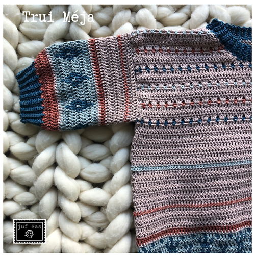 Crochet pattern sweater Méja by teacher Sas