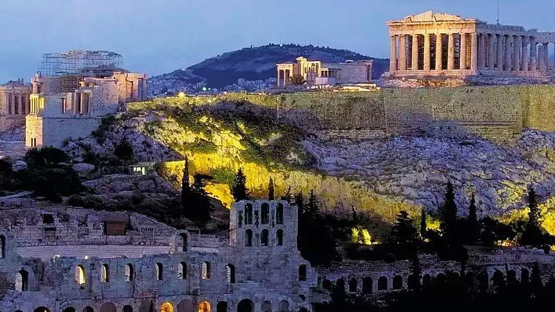 Acropolis citadel complex, Athens, Greece 