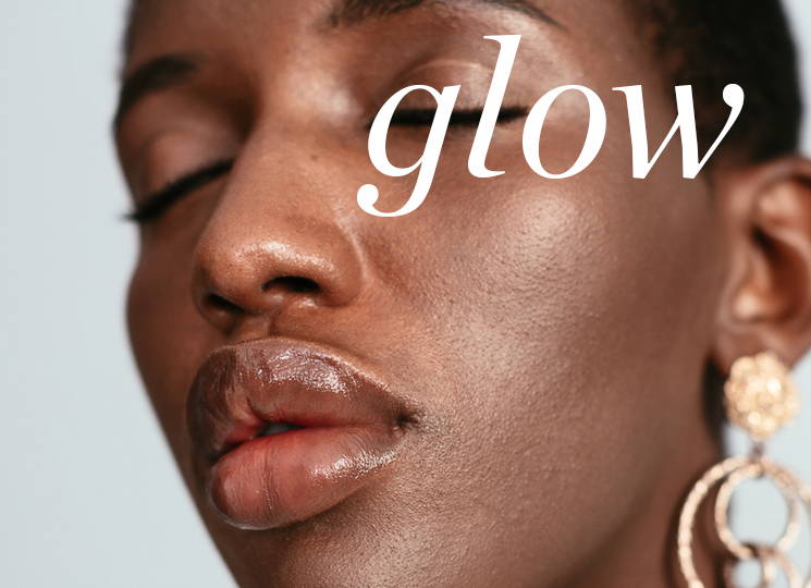 Woman with Glowing Face - Link to Glow Section of Same Page