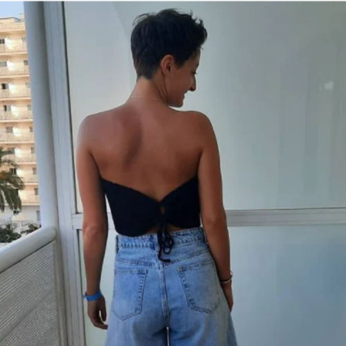 Haakpatroon: Trekkoordje bandeau