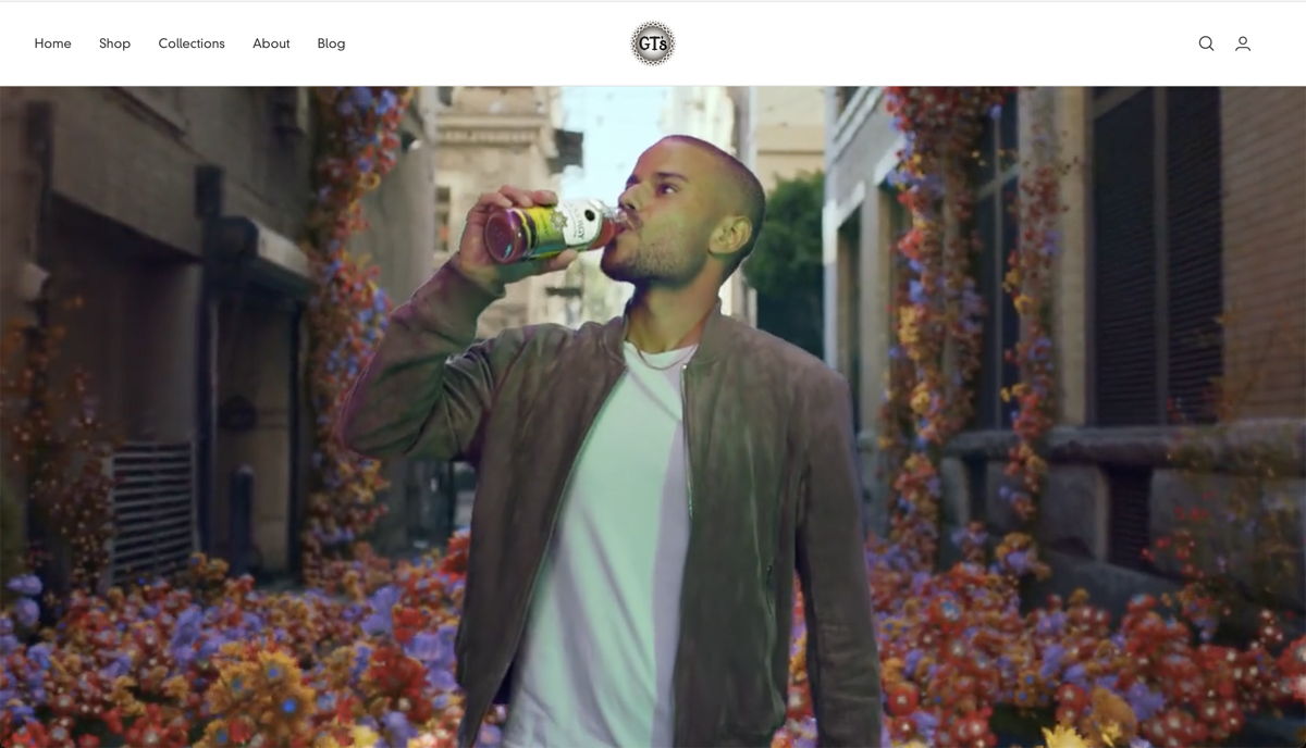 Screenshot of Great use of video! , from the food websites collection.
