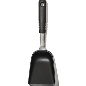 OXO Good Grips Sheet Pan Roasting Scoop for Vegetables and More, Black