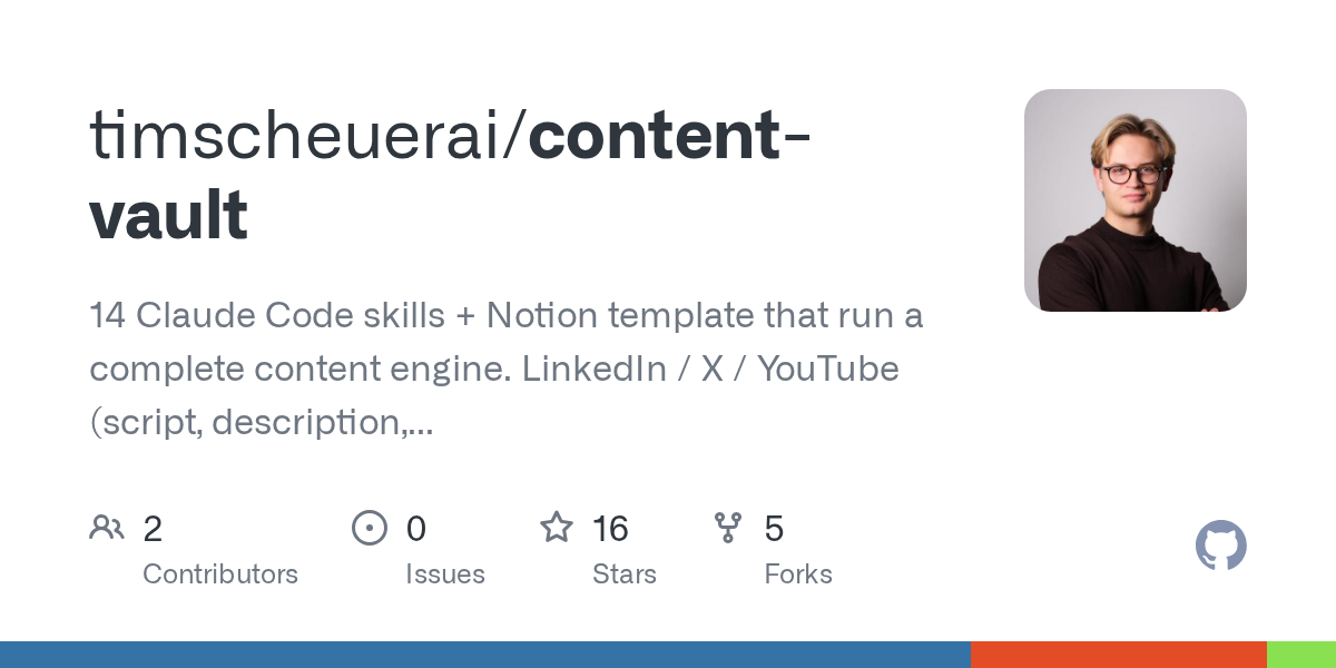 Content Vault: Claude Code Skills & Notion Template