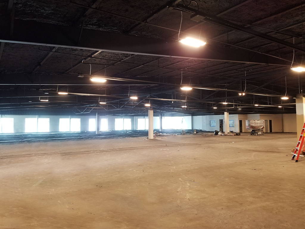 Interior Construction of the New Showroom and Warehouse for Charleston Amish Furniture