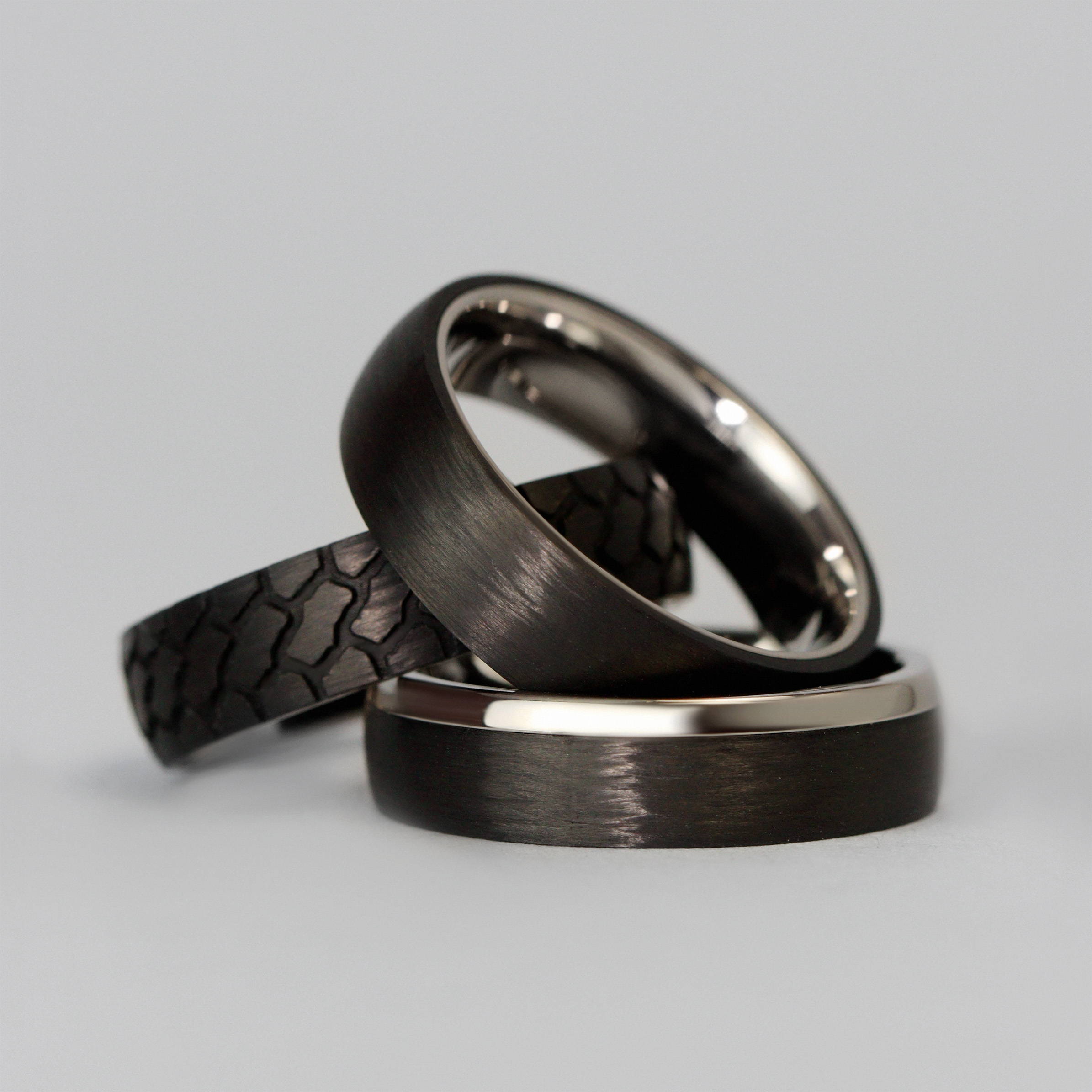 Stacked carbon fibre rings