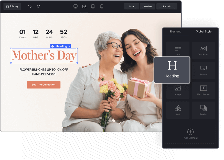Launch effective landing pages for any purpose