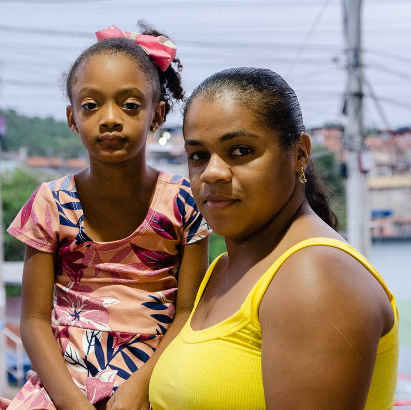 Teresa Silva e sua filha Marina Alice