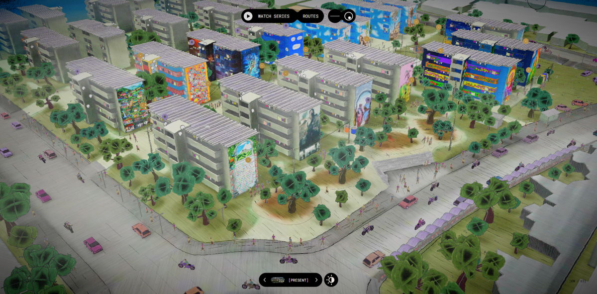 Screenshot of Colonia Zacamil, from the cool websites collection.