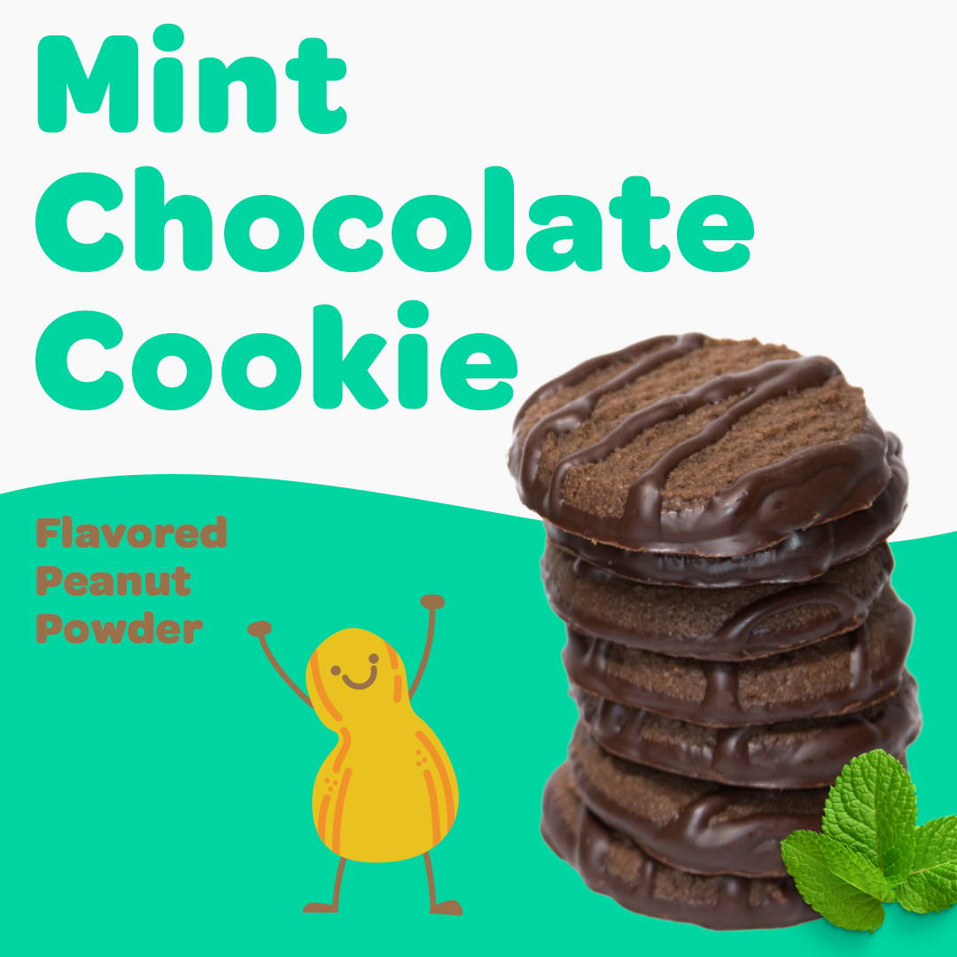 Flavored PBco Mint Chocolate Cookie Flavored Peanut Powder