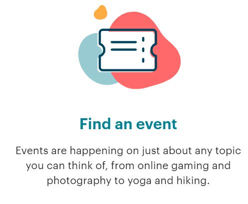 Meetup product / service