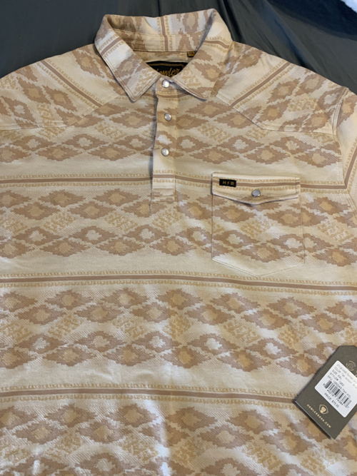 Ranchero Jacquard Polo - Taki : Brown Rice - $35.00 | Howler Swap Shop