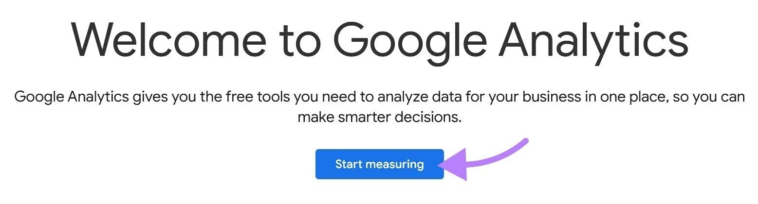 Google Analytics 4 Getting Started