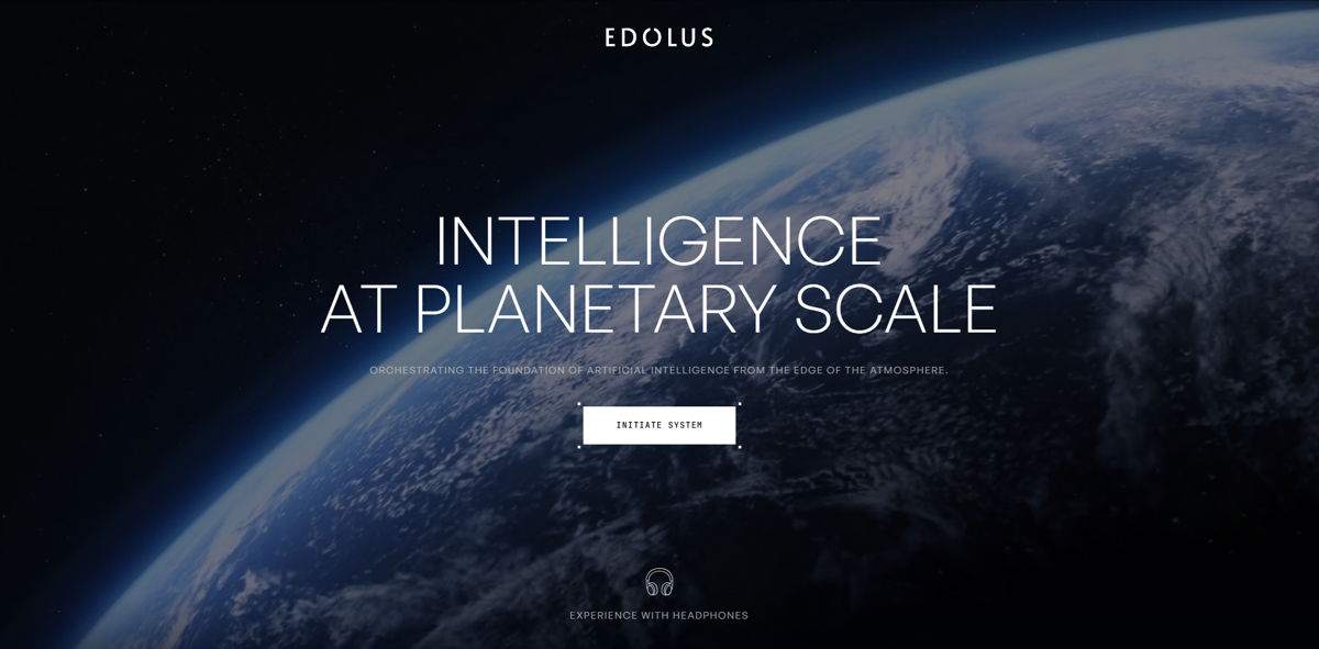 Screenshot of EDOLUS , from the cool websites collection.