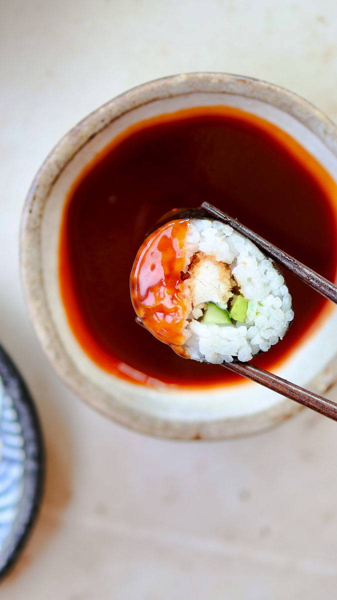 Crispy Honey Sriracha Chicken Sushi Recipe by Made by Mandy | Minimax Blog