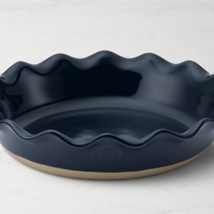 Emile Henry French Ceramic Artisan Ruffled Pie Dish