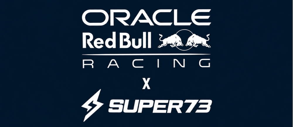 Red Bull and Super73 logos