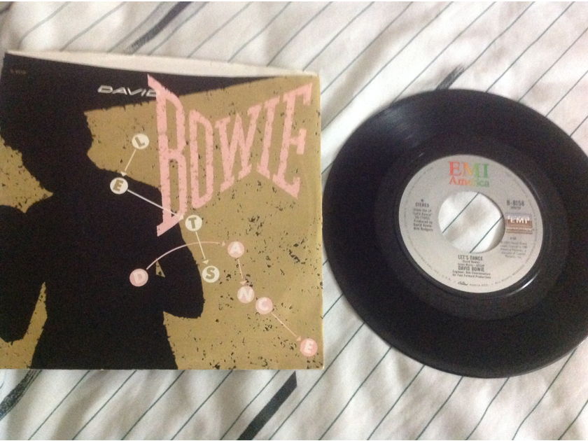 David Bowie - Let's Dance/Cat People(Putting Out Fire) 45 With Picture Sleeve EMI America Records Vinyl NM