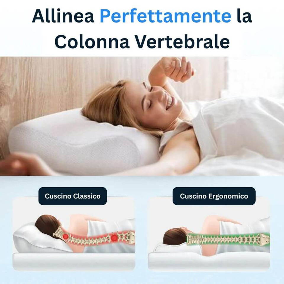 Oreiller Orthopedique, Oreiller Memoire de Forme, Coussin Cervical, Oreiller Ergonomique, Coussin Memoire de Forme, Oreiller Cervical