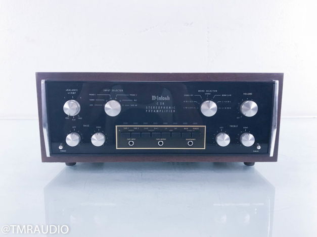 McIntosh C28 Stereo Preamplifier; Vintage Black Walnut ...