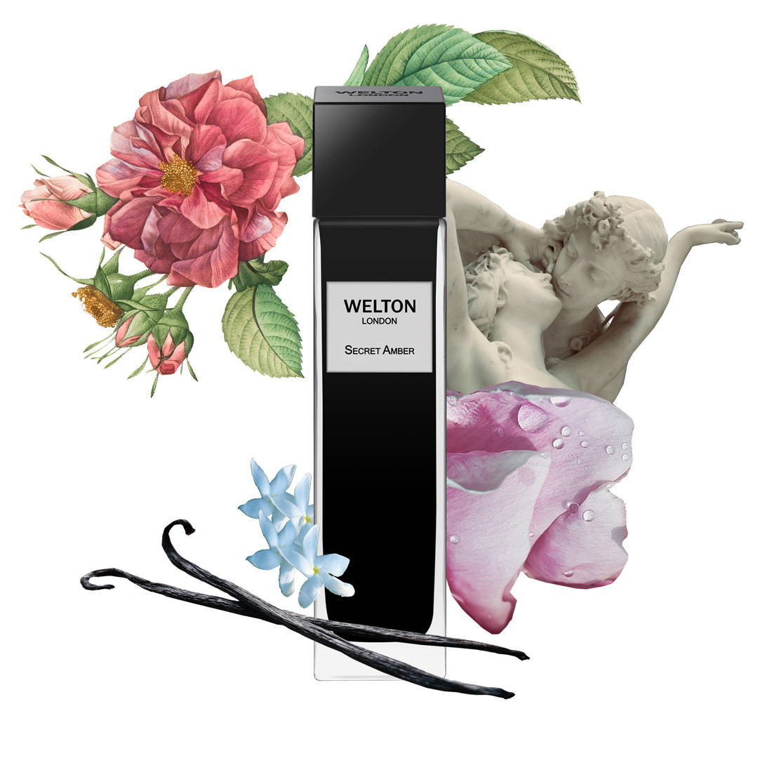 Perfume Secret Amber a gourmand floral blend best selling fragrance