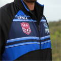 NORTH QUEENSLAND MARLINS RUGBY LEAGUE QUEENSLAND QRL EMU SPORTSWEAR CUSTOM WINTER SPORTSWEAR JACKET