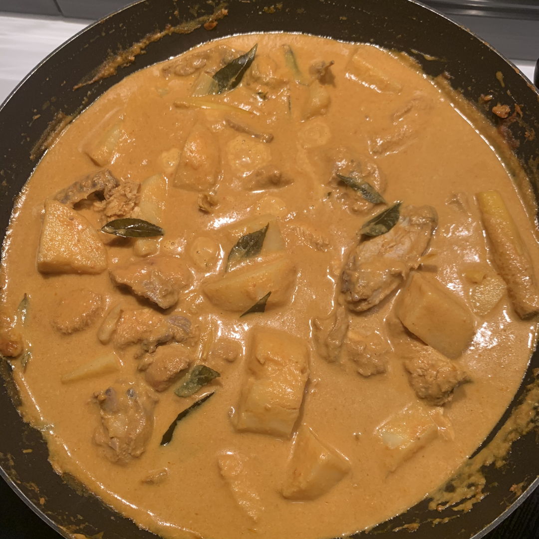 Malaysian Curry Chicken
Great recipe.  Maybe next time I would use less of the dried chilly and about half of the curry powder recommended. (I used Baba’s meat curry powder).