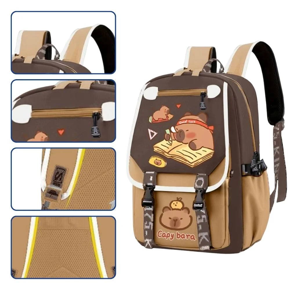 Capybara Sac à dos en Dessin Animé, Capybara Sac à dos pour l'école