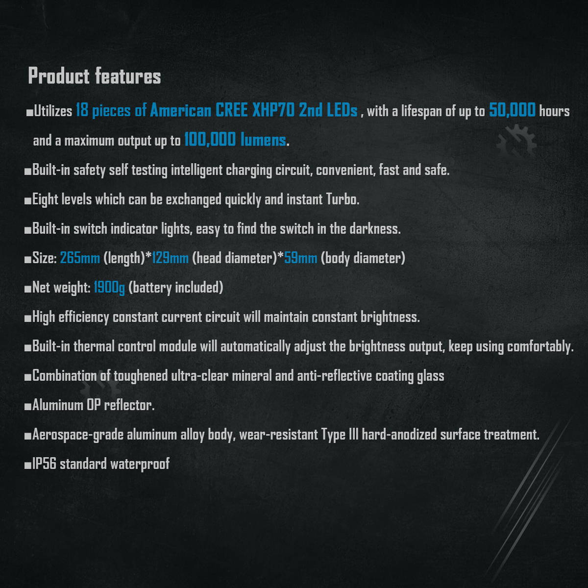 IMALENT MS18 Brightest Flashlight