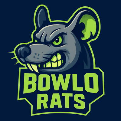 Bowlo rats cricket Cricket Club Logo