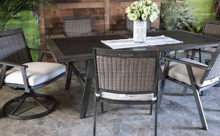 Agio Addison Aluminum Wicker Outdoor Dining