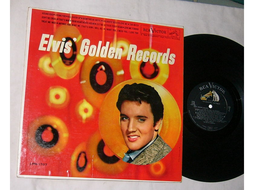 ELVIS PRESLEY LP- - GOLDEN RECORDS-- rare orig 1958 album--RCA Victor MONO LPM 1707