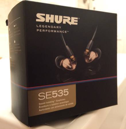 Shure SE 535 Pro in-ear Monitors with Null Arete MKII
