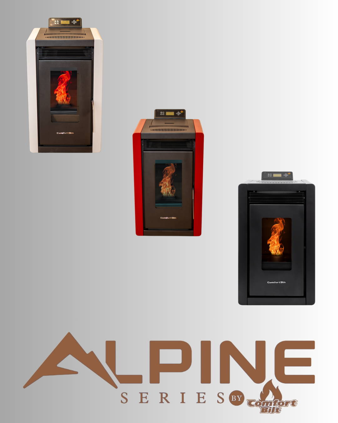 Comfortbilt Alpine Small Pellet Stove Trio