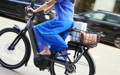 Gazelle Paris C7 elektrische stadsfiets met lage instap, afgebeeld in zijaanzicht op neutrale achtergrond, met Bosch middenmotor, gesloten kettingkast, verende voorvork en zadelpen, MIK-bagagedrager en spatborden – gericht op comfortabel dagelijks gebruik en woon-werkverkeer.