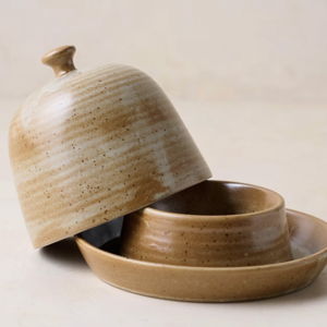 French Grey Reduction Fire Butter Dish