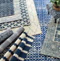 Rugs blue striped coastal rugs