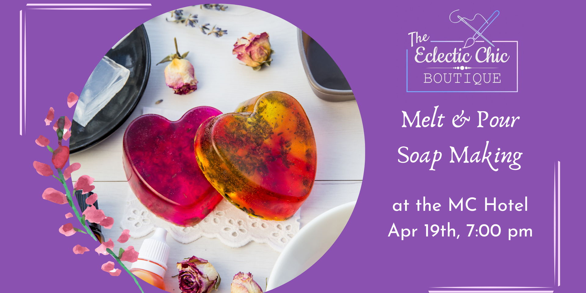 Melt & Pour Soap Making at MC Hotel promotional image