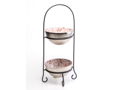 Tailgate Two-Tier Serving Bowls with Stand