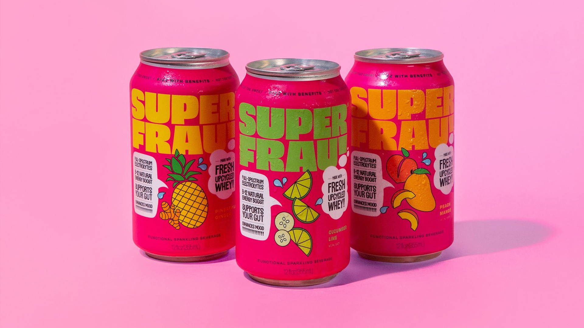 Featured image for Superfrau Is a Liquid Whey Drink With Superheroine Branding By Fenomenal
