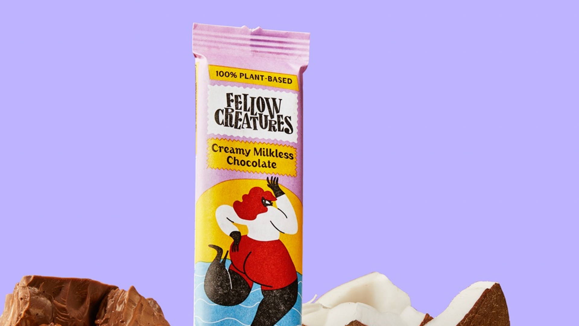 Featured image for Fellow Creatures Vegan Chocolate Looks As Playful As It Is Delicious