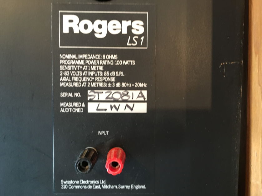 Rogers LS-1 Classic Domestic Speakers, Sweet British Sound