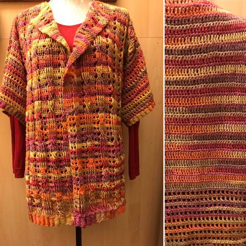 Gehaakt kabel vest Vivian