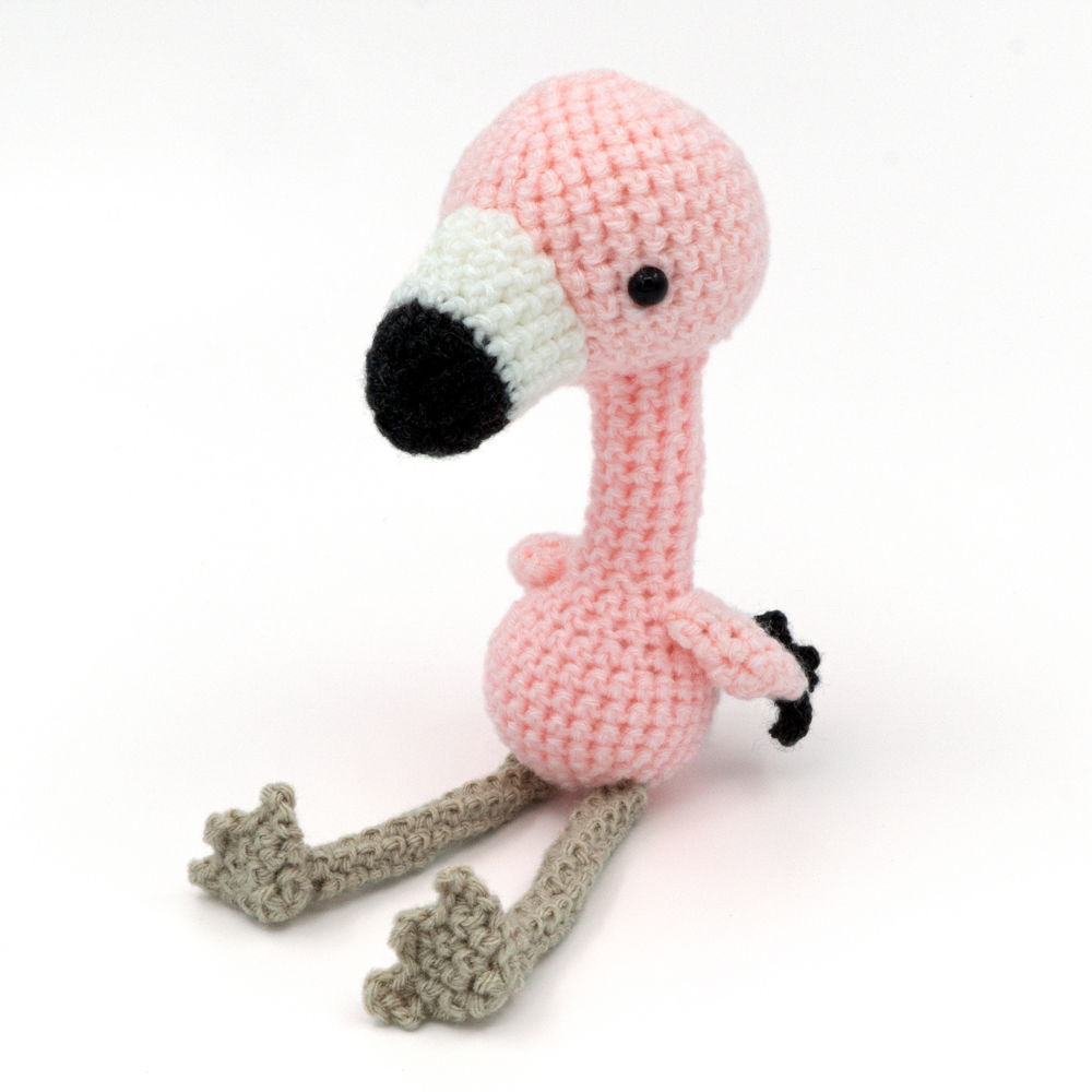 Amigurumi-flamingo