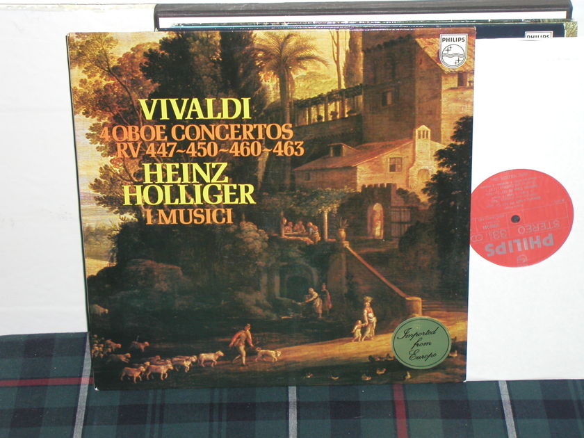 I Musici/Holliger - Vivaldi 4 Oboe Ctos Philips Import LP 9500