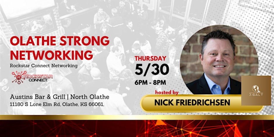 Free Olathe Strong Rockstar Connect Networking Event (May, KS) promotional image