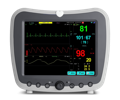 portable patient monitor with big ECG view